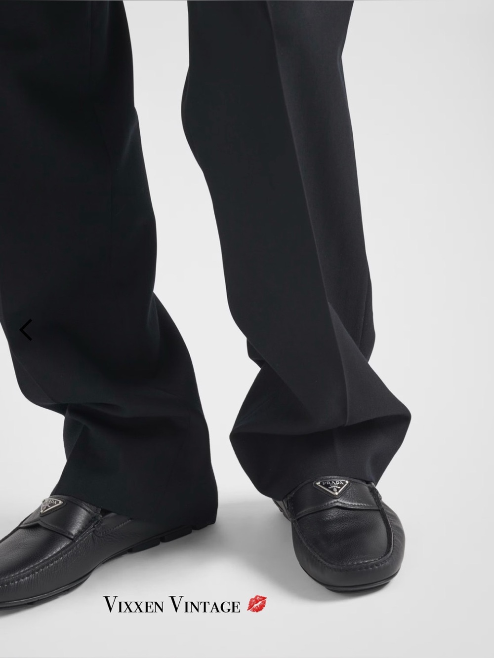 PRADA ‘MEN’S LEATHER DRIVING SHOES’ IN BLACK